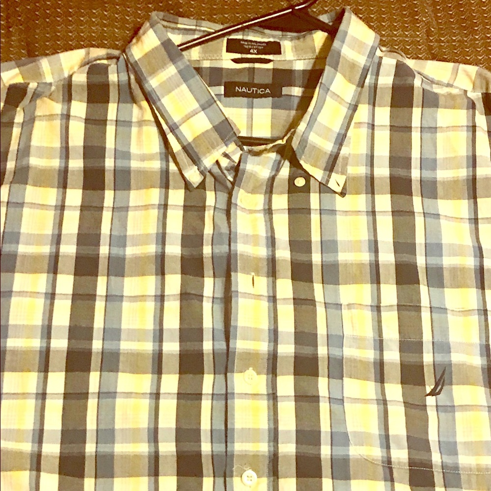 Nautica Short Sleeve Button Down Size 4X